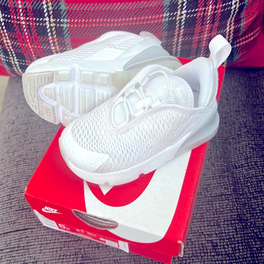 White Air Max 270 Toddler Size 6C